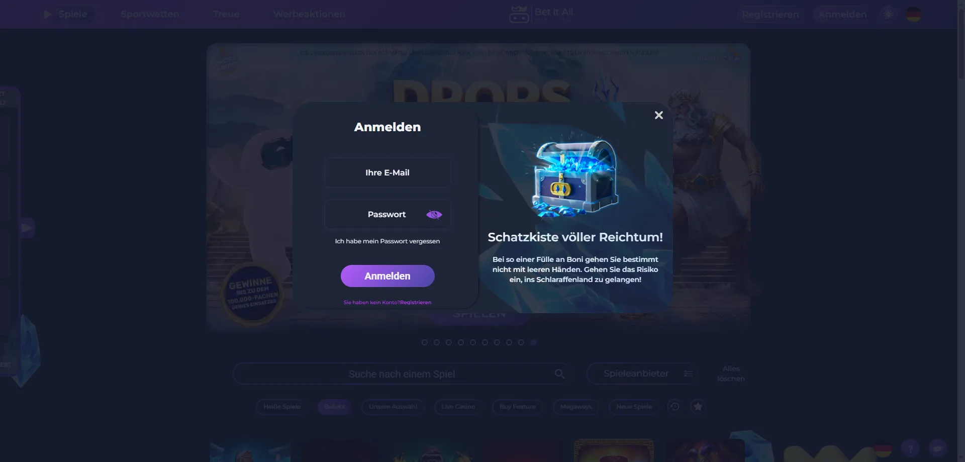 Betitall Casino Konto – Auszahlungsantrag verwalten